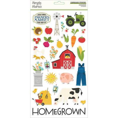 Simple Stories Homegrown - Chipboard Stickers